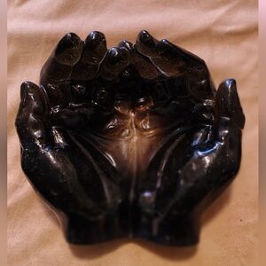“Caring Hands” Resin Catchall Dish - Handcrafted - Handmade